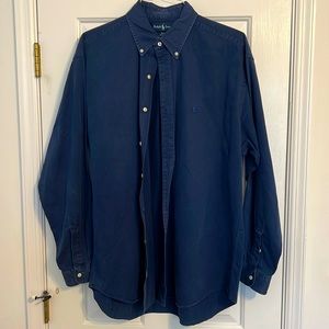 Ralph Lauren button down - Blake - Navy Blue - Large